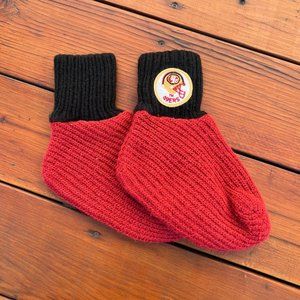 San Francisco 49ers Hand Crochet Red & Black Booties